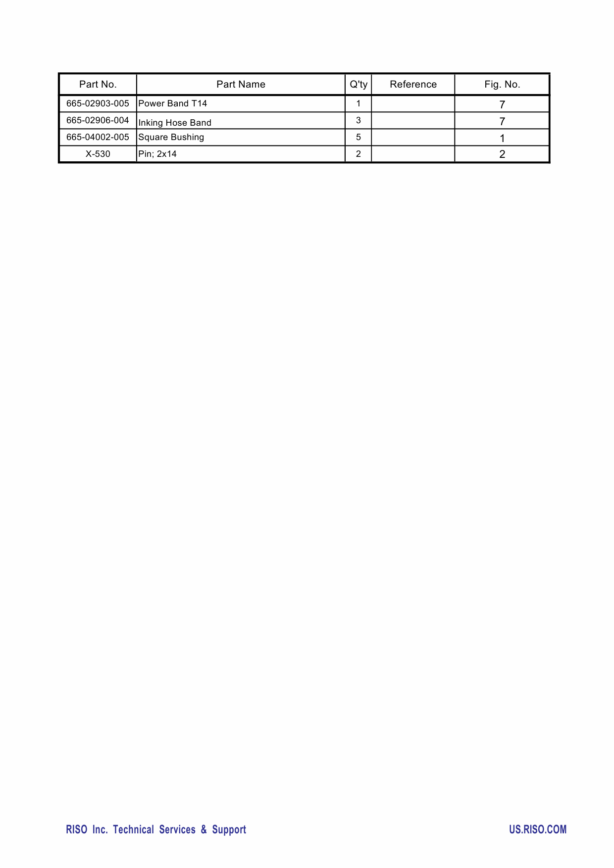 RISO RN 2000 2030 2050 2080 2100 2130 2150 2180 Parts List Manual-5